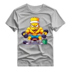 Camiseta Academia Treino "Barth Maromba" Estampada 100% Algodão Camiseta Casual