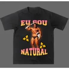 Camiseta Academia Treino Personalizada Estampada Camisa meme - "Eu Sou Natural"
