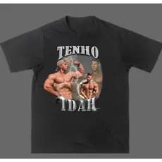 Camisa Camiseta Estampada meme Treino Academia "Tenho TDAH" Novo