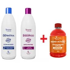 Kit Escova Definitiva + Nanotecnologia Reconstrução