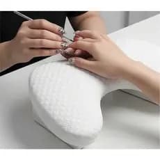 Apoio de Mão - Apoiador de Mão Comfort Branco - Nail Designer Manicure- Alongamento de Unha