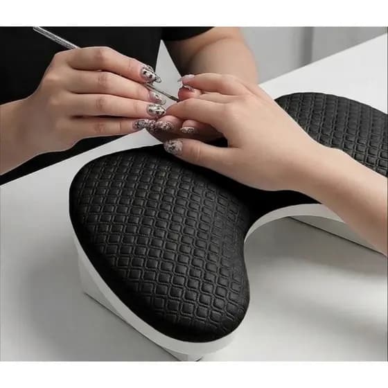 Apoio de Mão - Apoiador de Mão Comfort Preto- Nail Designer Manicure- Alongamento de Unha