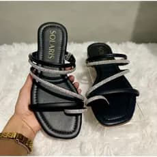 Sandália Rasteirinha Estilo Flat Confortável Brilhante Ref05
