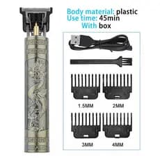 Máquina De Barbear E Cortar Cabelo Cor Cinza Voltagem 110v/220v