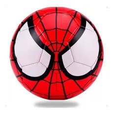 Bola De Futebol Homem Aranha Couro Sintético Linda Infantil
