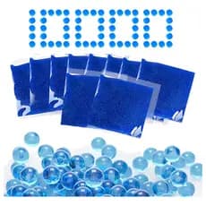 Muinção 10.000 Bolinhas De Gel Arminha Brinquedo Orbeez Decoração Cor Azul