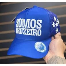 BONÉ TIME CRUZEIRO ABA CURVA MODELOS PREMIUM REGULAGEM AJUSTAVEL