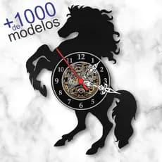 Relógio Parede Cavalo Animais Campo Vinil Lp Decoração Retrô