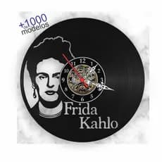 Relógio Parede Frida Kahlo Artista Vinil Lp Decoração Retrô