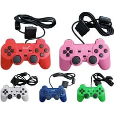 Controle PS2 e PS1 Com Fio 1,8m Analógico - Qualidade Superior Linha Premium