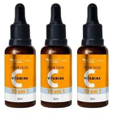 Kit c/ 3 Sérum Facial Vitamina C 10 em 1 Max Love