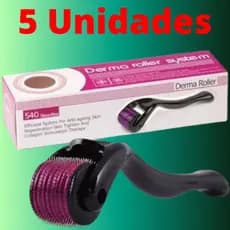 Dermaroller Kit com 5 Dermaroler Crescimento Capilar Calvície Estética Facial Agulhas 0.5 1.0 1.5