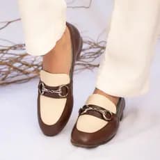 Loafer Feminino Sapatilha Mocassim em Couro Estiloso Trabalho Culto Igreja Moda Clássico Conforto