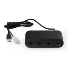 Adaptador 4 Controles Gamecube P/ Wiiu, Switch Ou Pc Usb