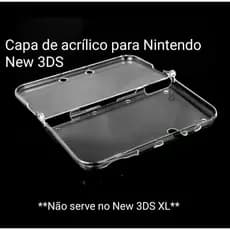 Capa/case De Acrílico Transparente Para Nintendo New 3ds