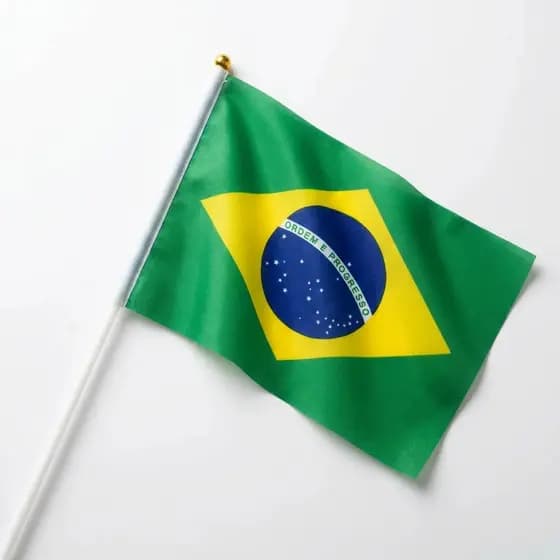 Bandeiras De Mão Brasil Copa Do Mundo Eleição Decoração