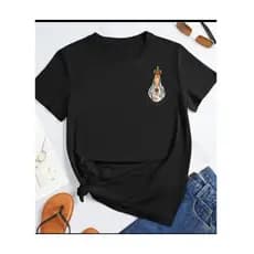 Camiseta Básica 100% Algodão T Shirt Estampada Religiosa Nossa Senhora de Fatima Católica