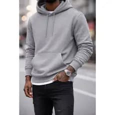 Moletom Canguru Unissex Blusa de Moletom Flanelado de Frio Masculino e Feminino Com Capuz Moletom Algodão Premium Liso