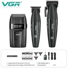 Kit De Máquinas VGR V-640 S3 - Black Preto