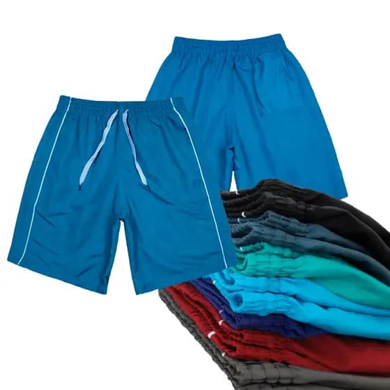 KIT 10 Short Bermudas Adulto Masculino Amarração Liso
