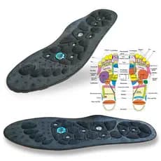 Palmilhas Ortopédicas De Massagem Magnética , Nos Pés , Fisioterapia , Terapia , Acupressão , Borracha Macia , Emagrecim