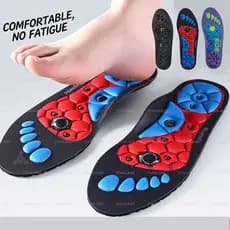 1 Par De Palmilha De Terapia Magnética , Reflexologia , Alívio Da Dor , Massageador , Suporte De Arco , Sapatos , Solas