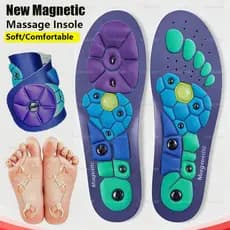 1 Par Premium Palmilhas De Terapia Magnética Arco Suporte Sapatos Almofadas Borracha Macia Saúde Acupuntura Unisex