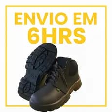 Botina Masculina Ecosafety Couro Café PS139 | EPI com CA | Bico Redondo | Uso Profissional