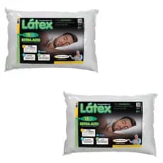 Kit 2 Travesseiros Látex Extra Alto - 18cm