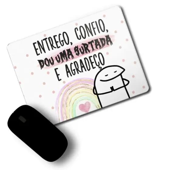 Mousepad Plano Divertido Flork - Entrego e confio