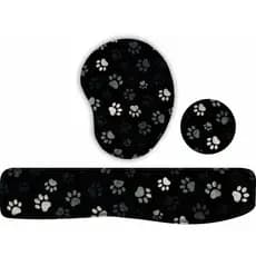Kit Mouse Pad + Apoio de teclado Patinhas 3
