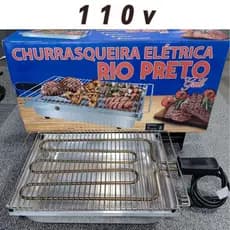 Churrasqueira Elétrica c/ Bandeja de Alumínio – Sem Fumaça e com Inmetro