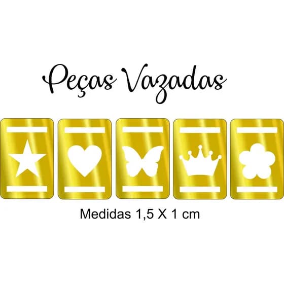 Passantes para agendas e planners kit com 50 peças