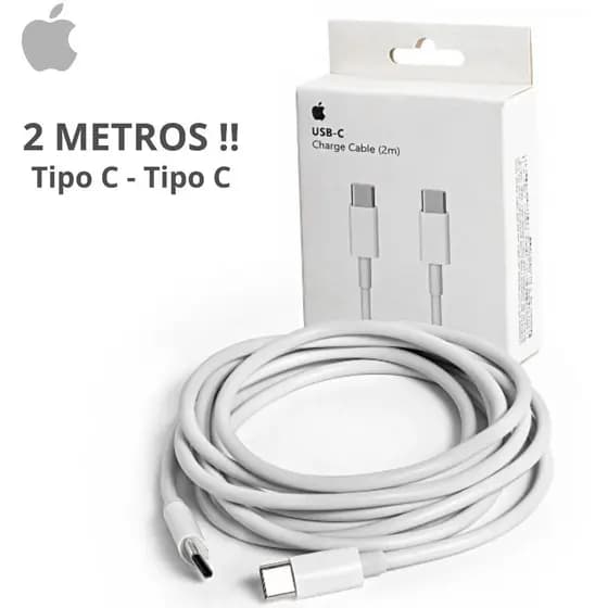 Cabo iPhone 2 metros Tipo C Tipo C  para iPhone 15, 15 Plus, 15 Pro Max, iPhone 16 iPad