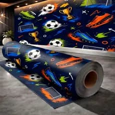 Papel de Parede Quarto Infantil Futebol Adesivo Fácil Instalação Lavável