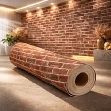 Papel de Parede Tijolinho 3D Autoadesivo Lavável Vinílico – Revestimento Decorativo Sala Quarto Cozinha Parede Realista