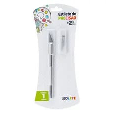 Estilete de Precisão Tipo Bisturi com 3 Laminas Uso Artistico