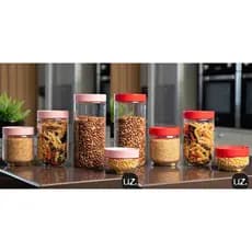 Kit Conjunto 4 Potes Organizadores Conecta Com Tampa - UZ - L.C Magazine