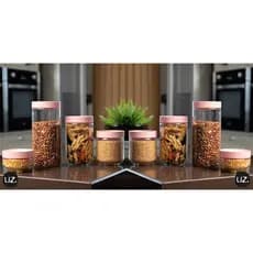 Conjunto Com 8 Potes Organizadores Conecta Com Tampa Colorida Em 5 Lindas Cores - UZ