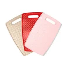 Tábua de Corte Plástica para Legumes, Frutas, Carne 23x36,8cm em 3 Lindas Cores UZ