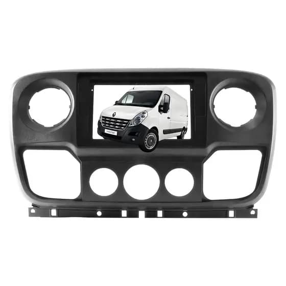 Moldura Multimidia 9 Polegadas Renault Master Acima 14 Preto