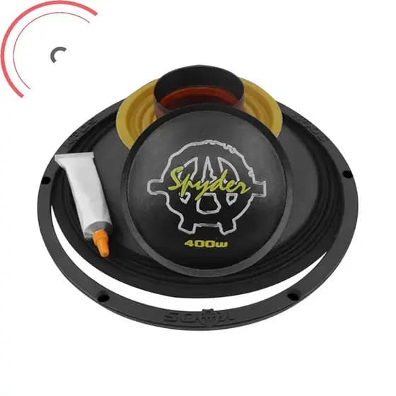 Kit Reparo Spyder Kaos 400 W Rms 12 Polegada 4 Ohms Original Preto