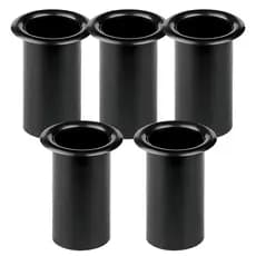 Kit 5 Aero-duto de 2 Pol Para Caixa Acústica Plástico Preto