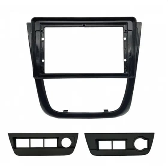 Moldura Multimidia 9 Polegadas Gol Voyage Saveiro G5 Prata