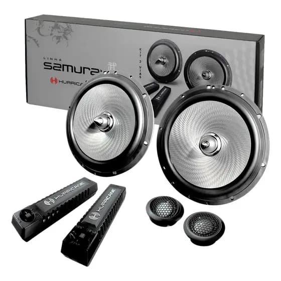 Kit 2 Vias Hurricane Samurai 6.2 6 Polegadas 250 Watts rms