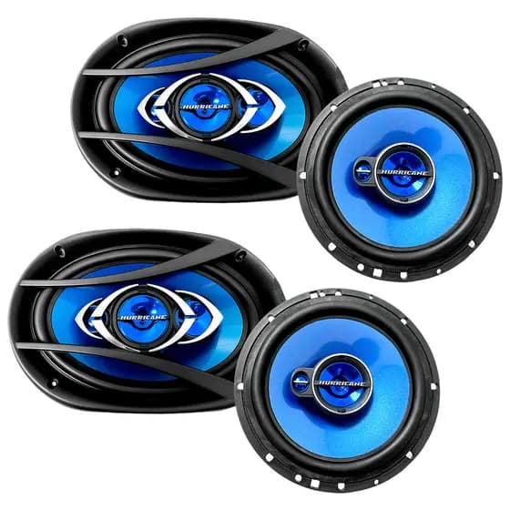 Kit Prático Hurricane 6 e 6x9 Polegadas 560 Watts 4 ohms