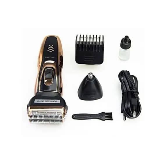 Aparelho de Raspar a Barba Cabelo Nariz Orelha Bivolt Recarregável 3 em 1