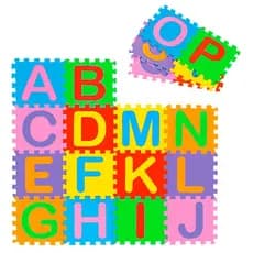 Alfabeto EVA 26 Peças - 28cm x 28cm x 8mm ou 30cm x 30cm x 8mm - Alfabeto  -  alfabeto infantil.