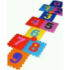 Tapete  Eva Infantil  - Amarelinha - 28cm x 28cm x 8mm - Quarto infantil - Tatame EVA.