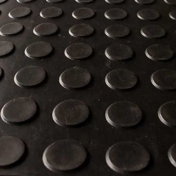 Piso de Borracha Moeda (Tapete) 2,00 x 1,00 Antiderrapante 3mm